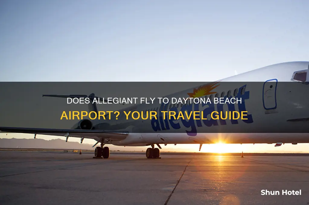 does allegiant fly to daytona beach airport
