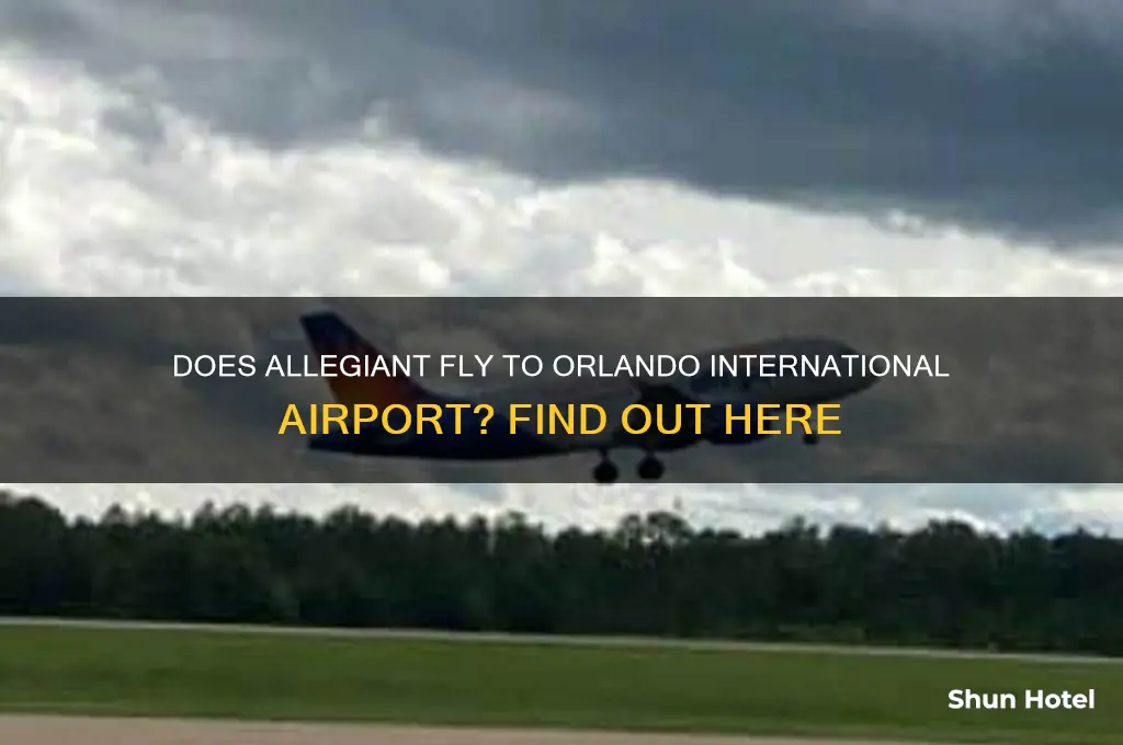 does allegiant fly to orlando international airport