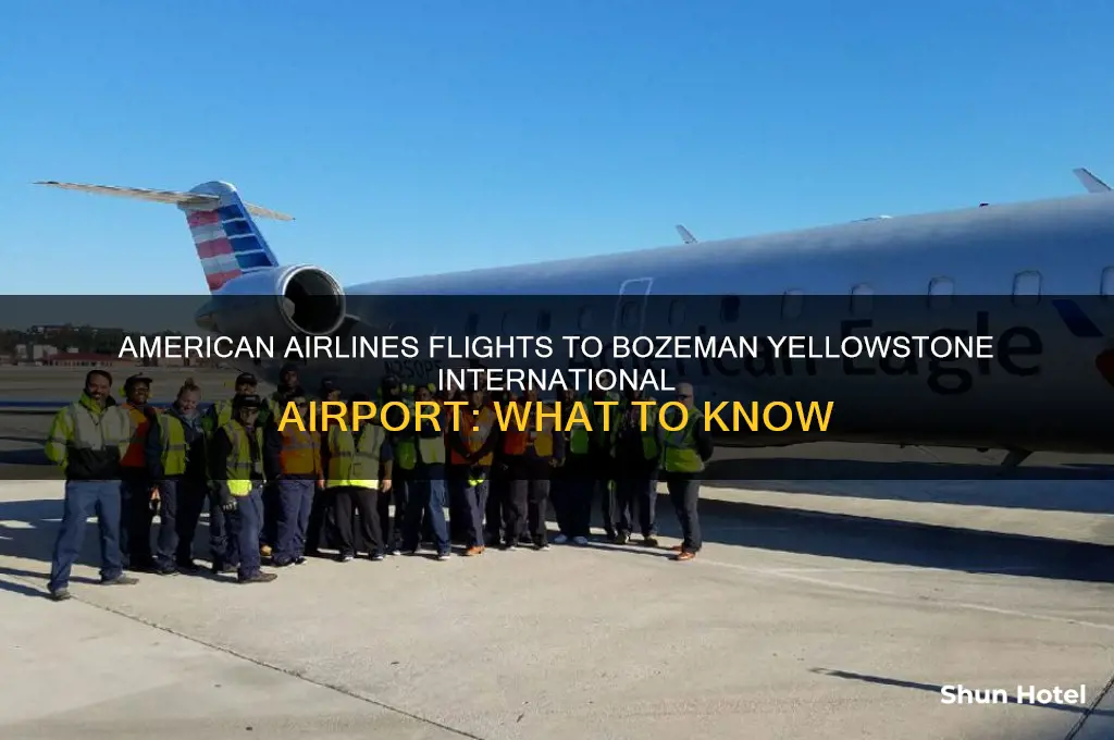does american airline fly into bozeman yellowstone international airport