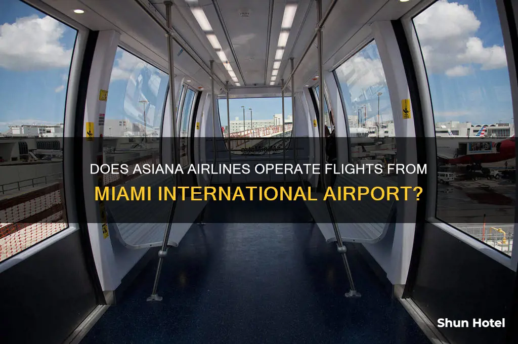 does asiana fly out of miami international airport