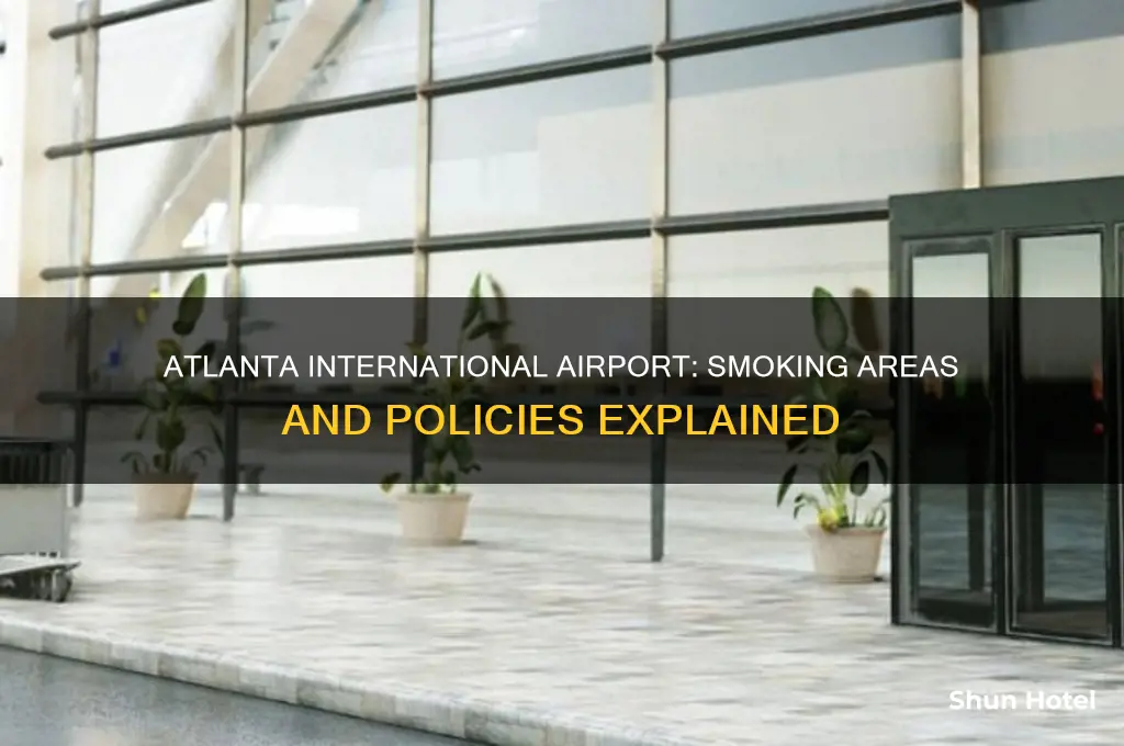 does atlanta international airport have a smoking section