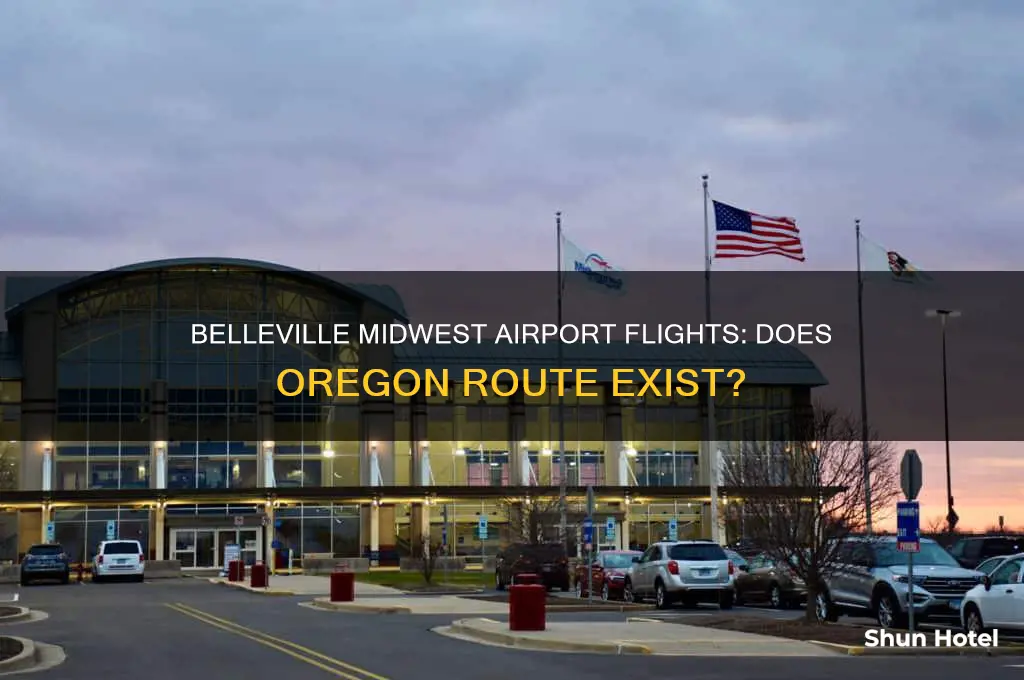 does belleville midwest airport fly to oregon