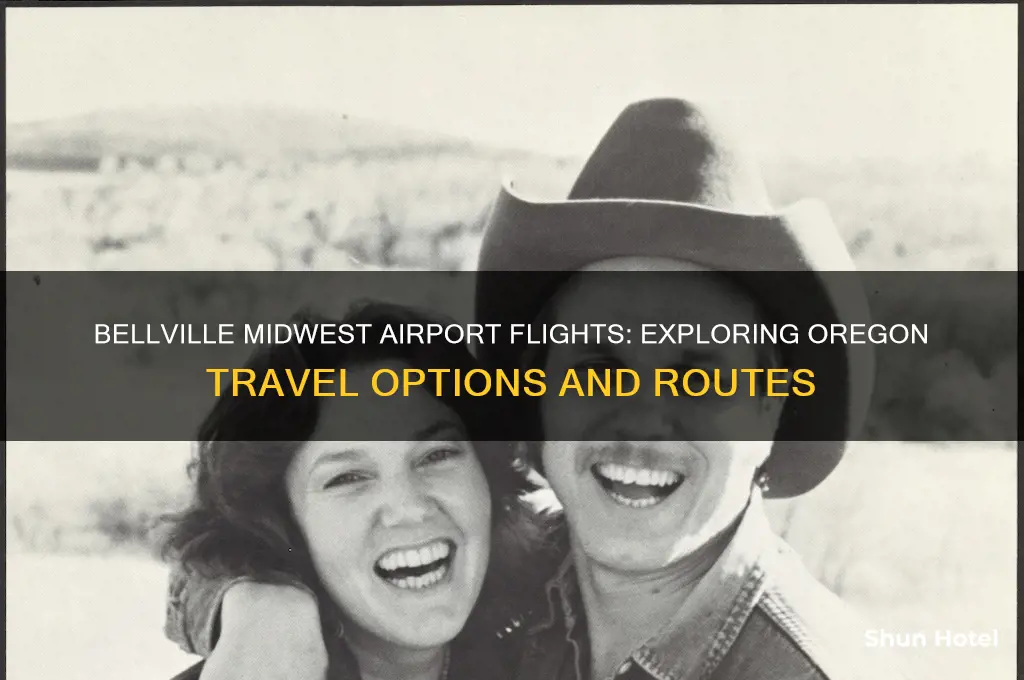 does bellville midwest airport fly to oregon