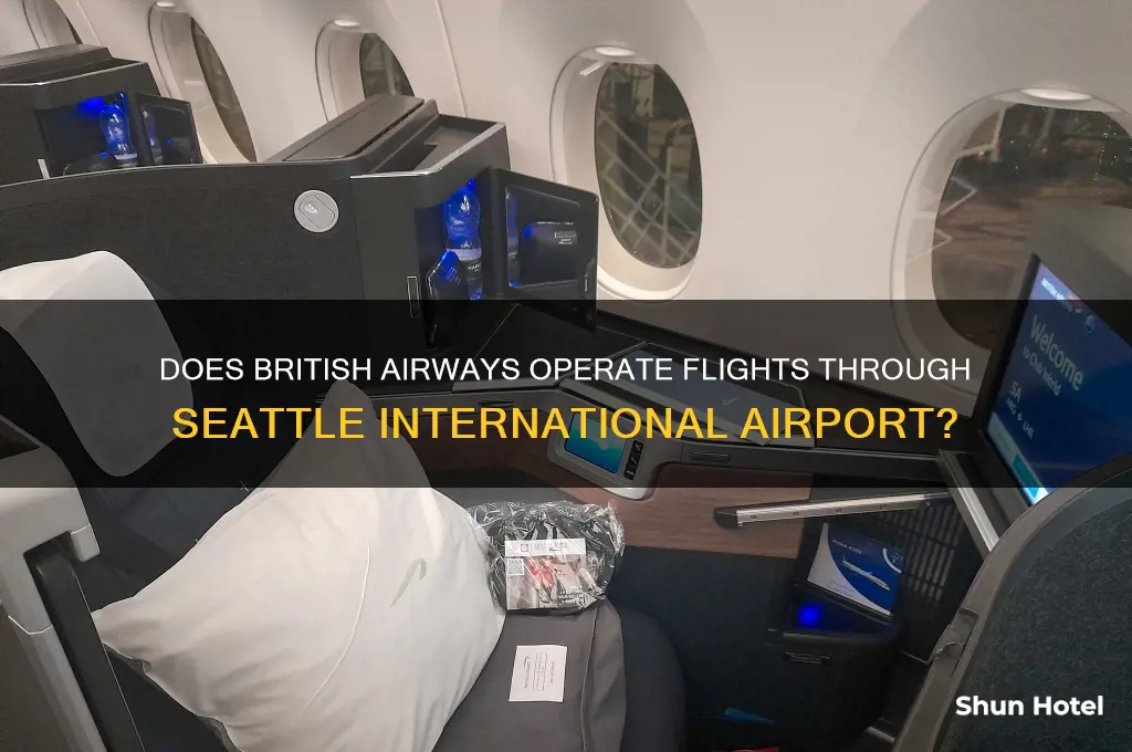 does british airways fly through seattle international airport