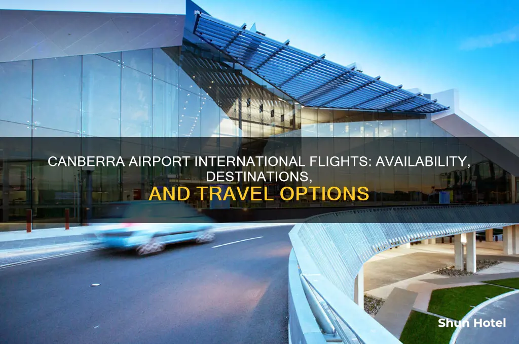 does canberra airport have international flights