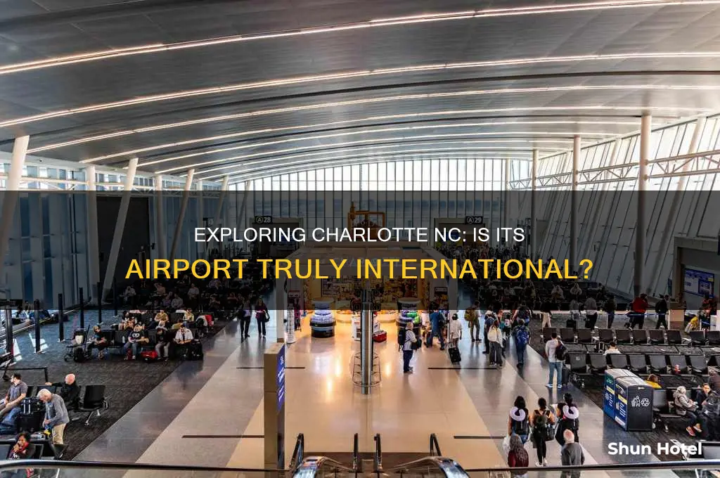 does charlotte nc have an international airport