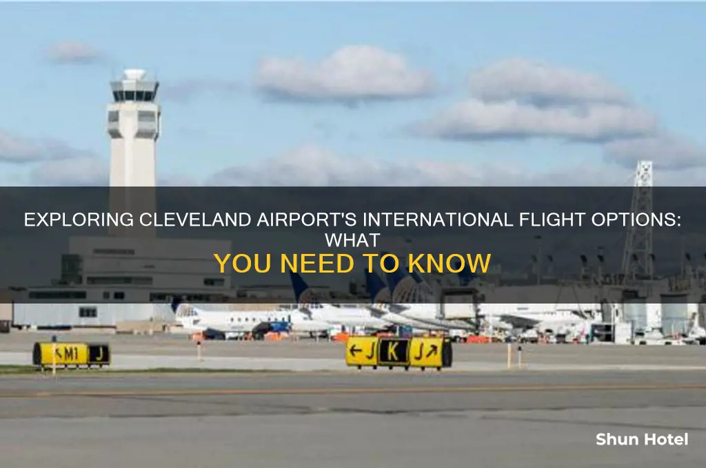 does cleveland airport have international flights