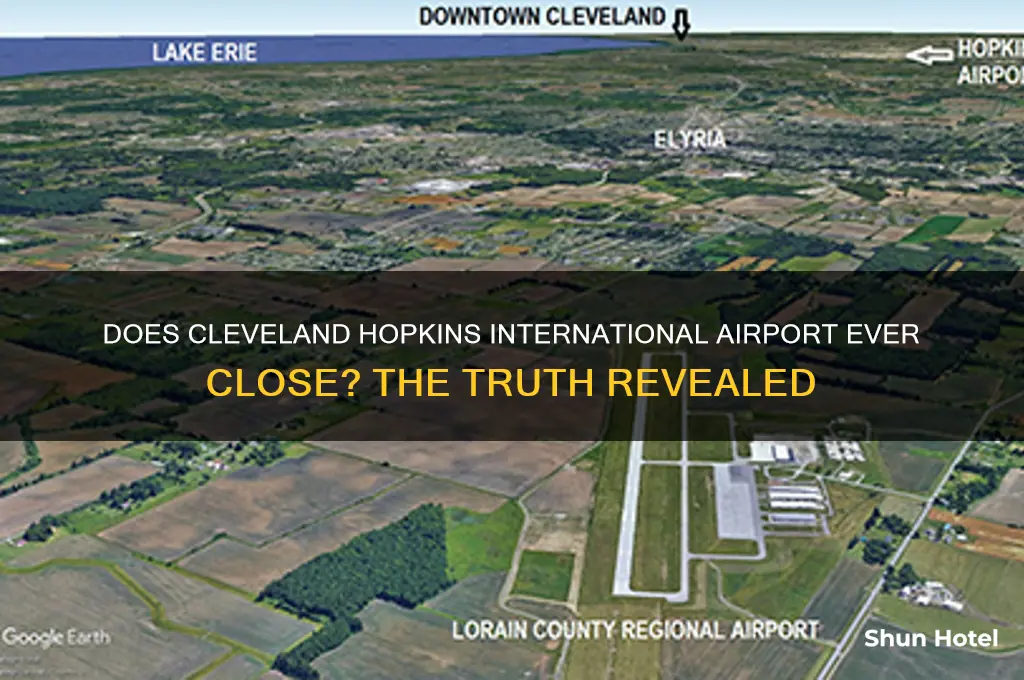 does cleveland hopkins international airport ever close