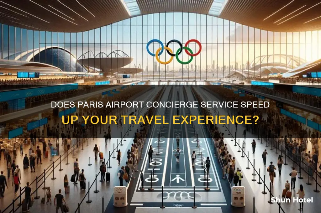 does concierge service at paris airport get you through faster