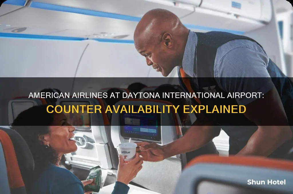does daytona international airport have an american airline counter