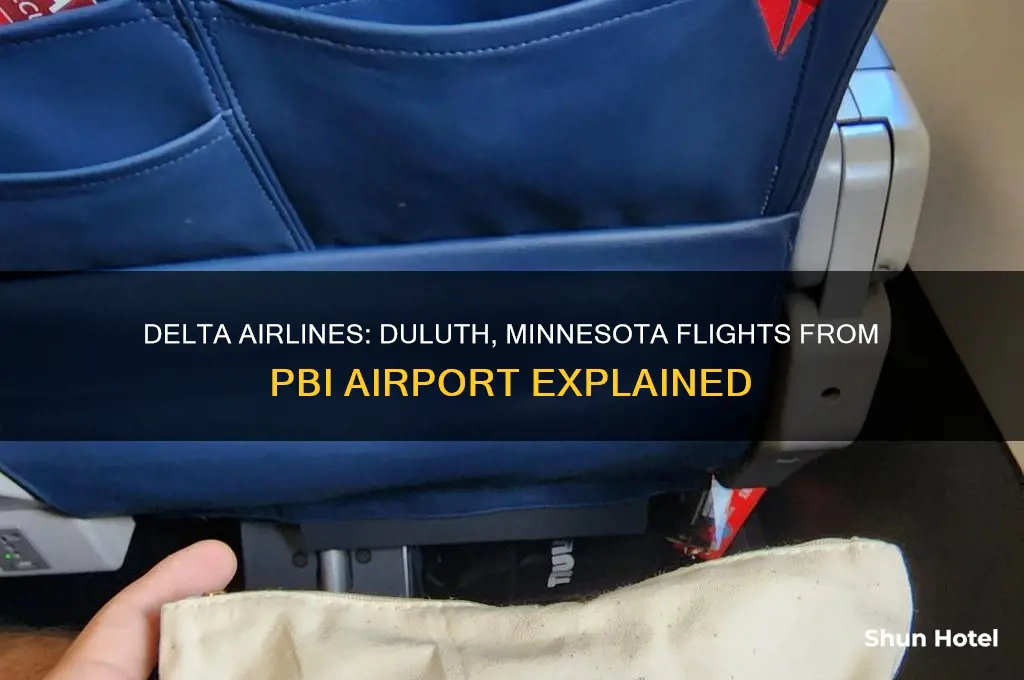 does delta airline fly to duluth minnesota from pbi airport