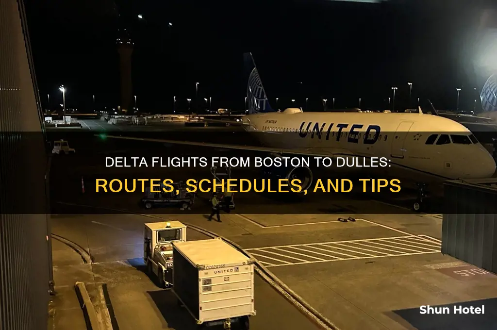 does delta fly from bos to dulles airport