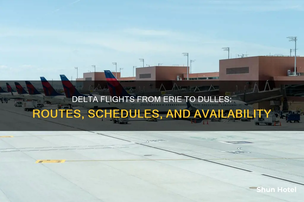 does delta fly from erie to dulles airport