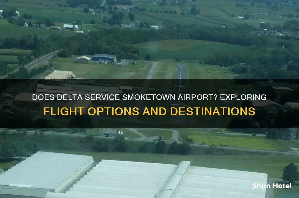 does delta fly into smoketown airport