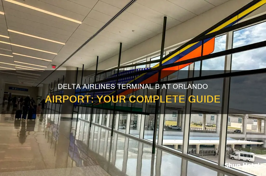does delta fly into terminal b at orlando airport