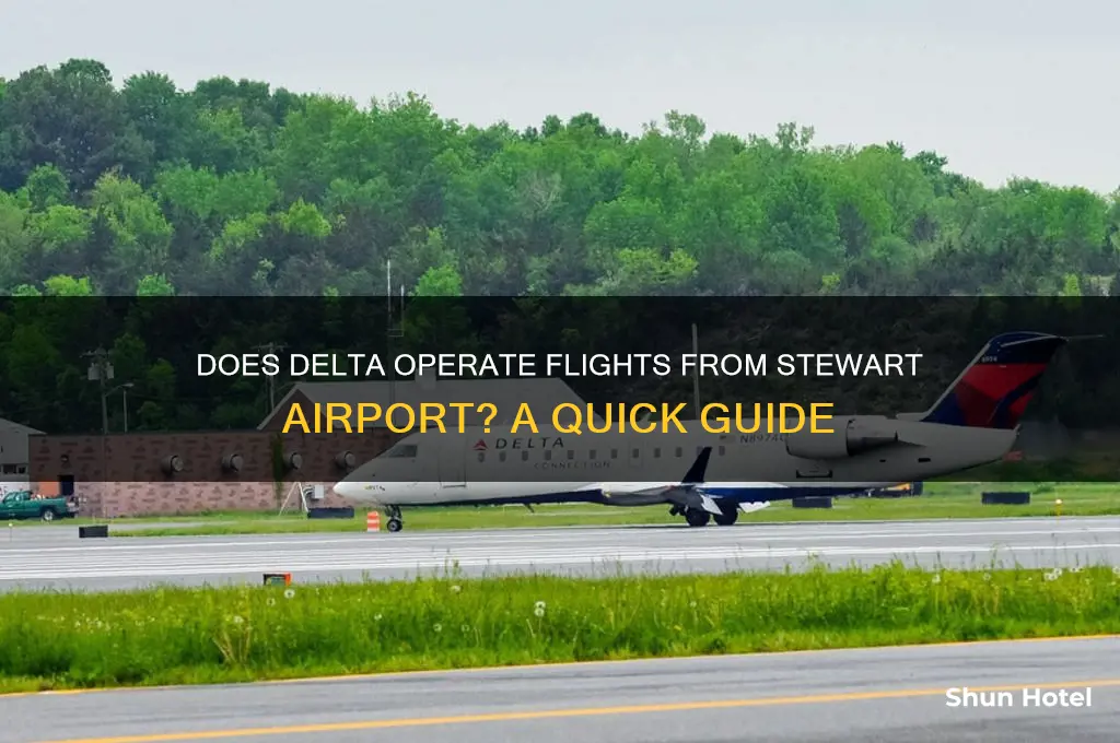 does delta fly out of stewart airport