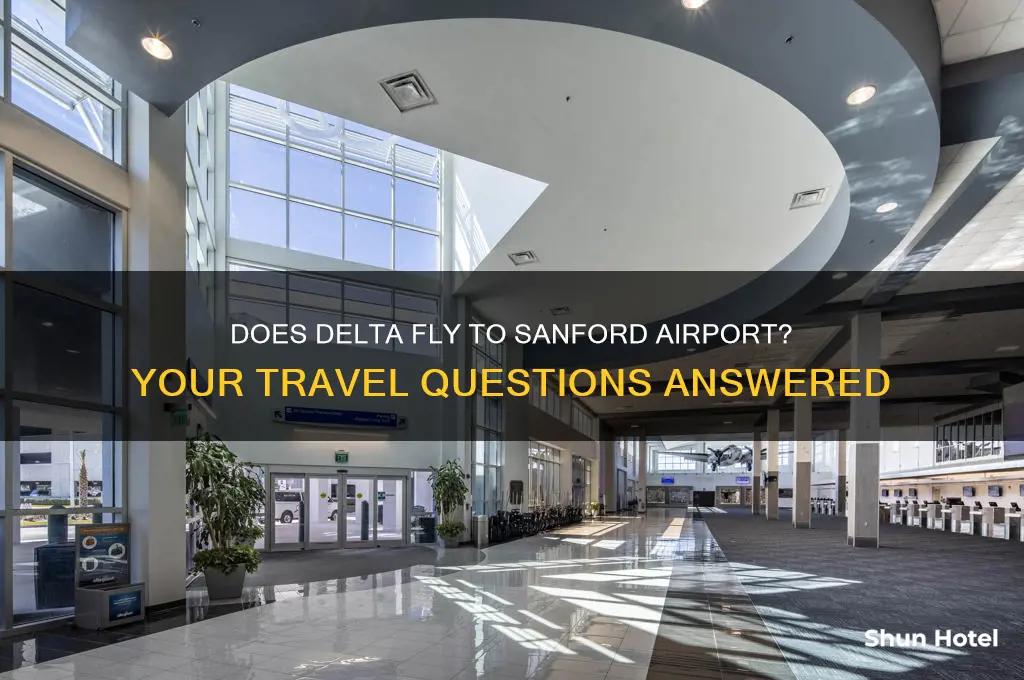 does delta fly to sanford airport