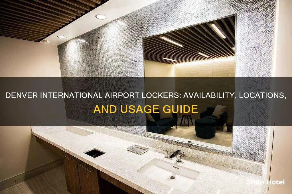does denver international airport have lockers