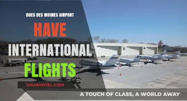 Exploring Des Moines Airport: International Flights Availability and Destinations