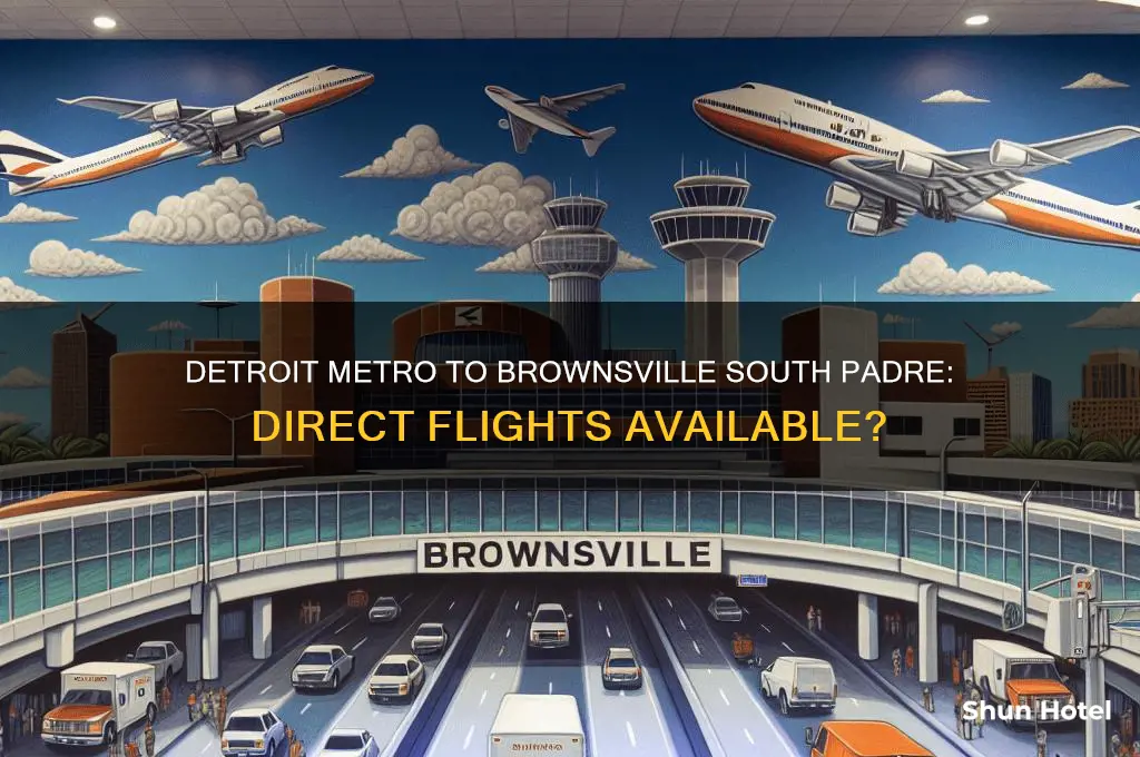 does detroit metro fly to brownsville south padre airport