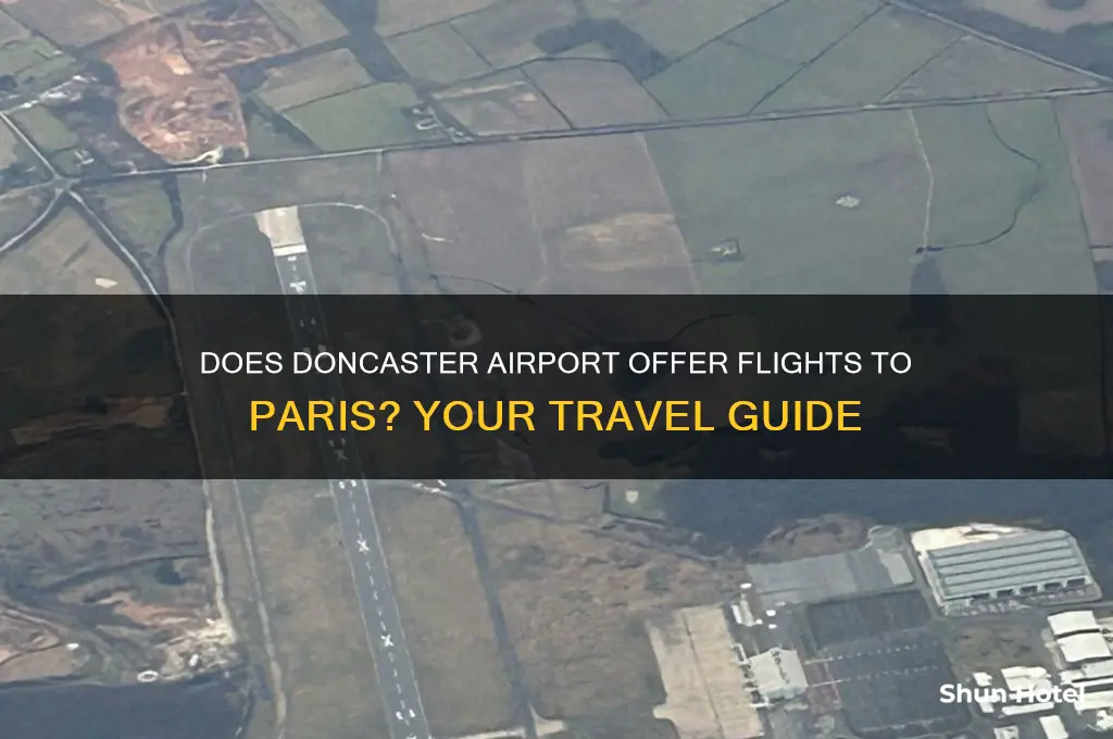 does doncaster airport fly to paris