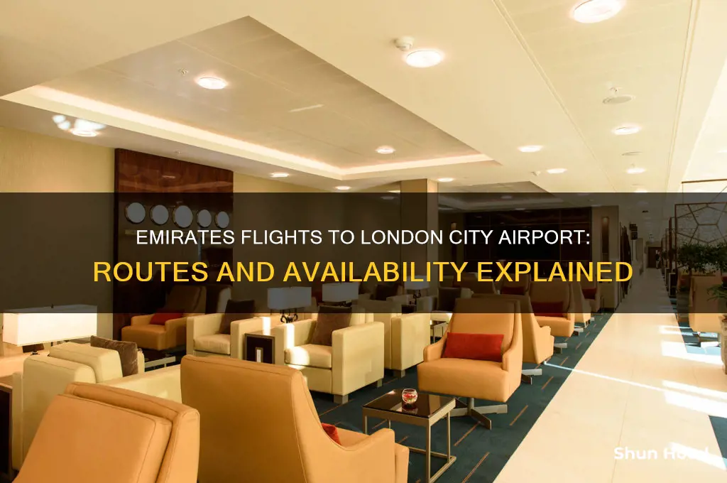 does emirates fly to london city airport