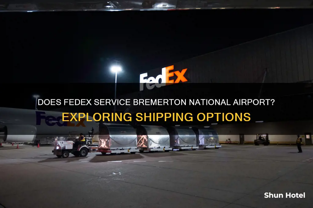 does fexex fly into bremerton national airport