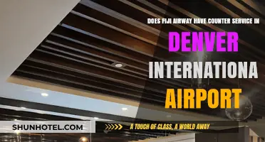 Fiji Airways Counter Service Availability at Denver International Airport