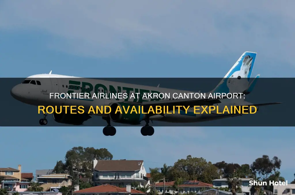does frontier airlines fly out of akron canton airport