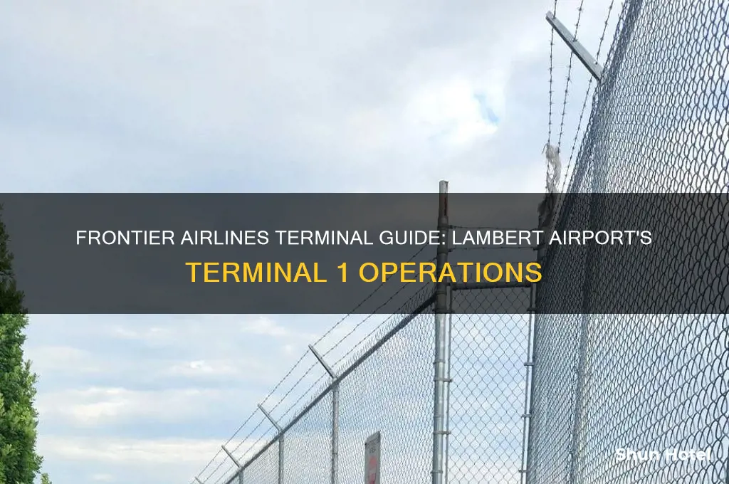 does frontier fly out of terminal 1 at lambert airport