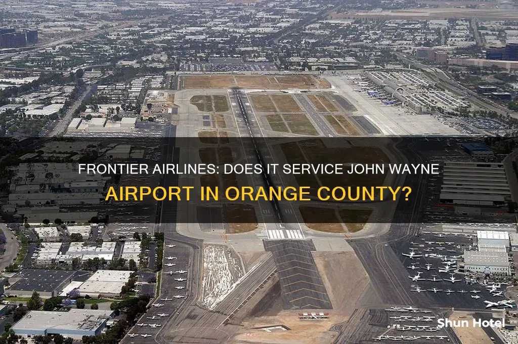 does frontier fly to john wayne airport