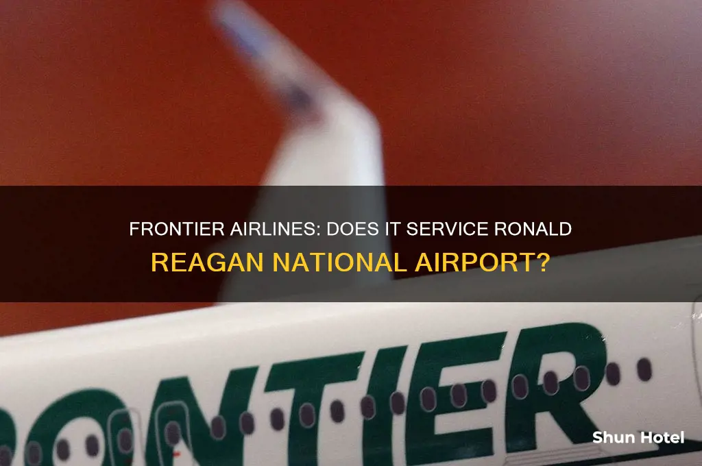 does frontier fly to ronald reagan national airport