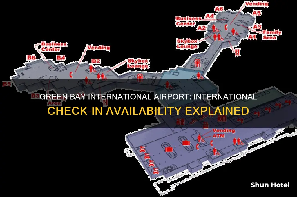 does green bay international airport have a international check in