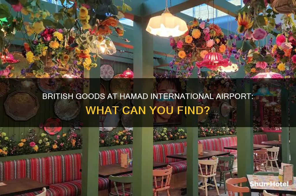 does hamad international airport have british items in their store