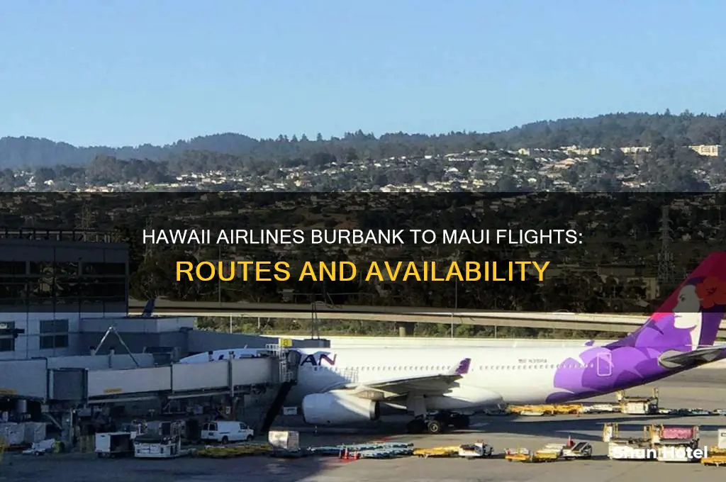 does hawaii airlines fly from burbank airport to maui