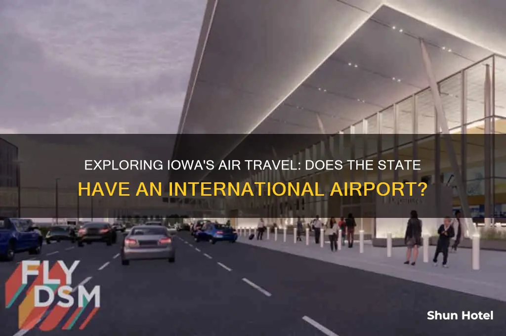 does iowa have an international airport