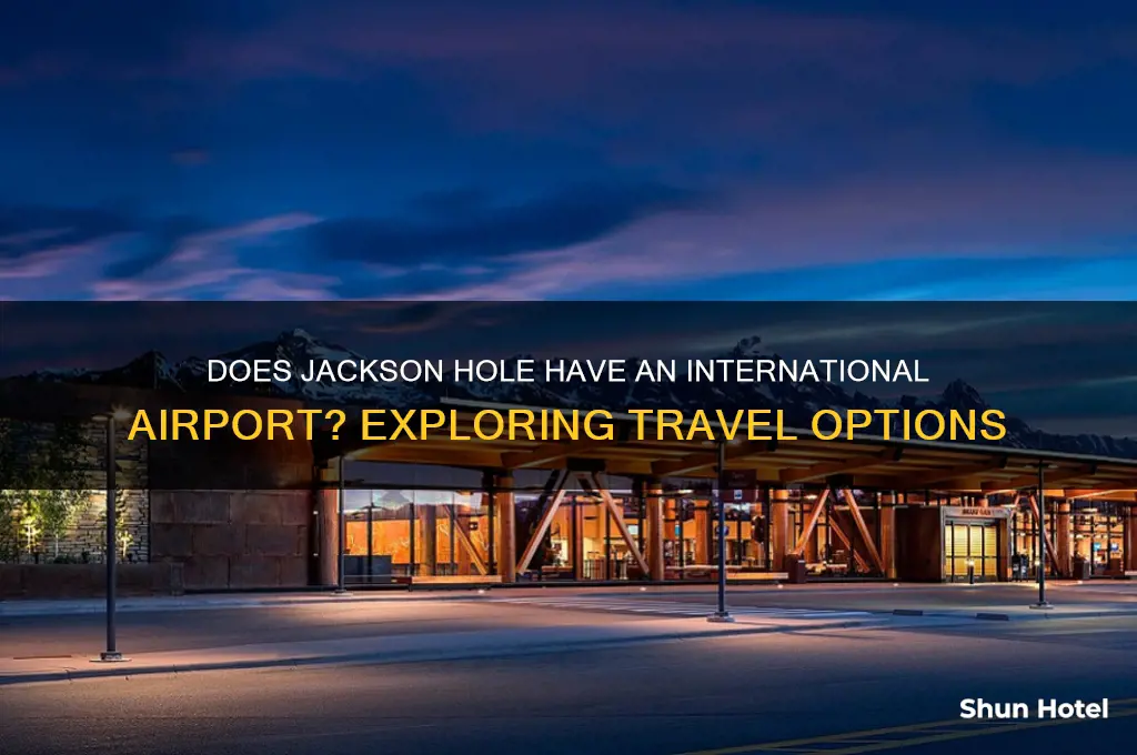 does jackson hole have an international airport