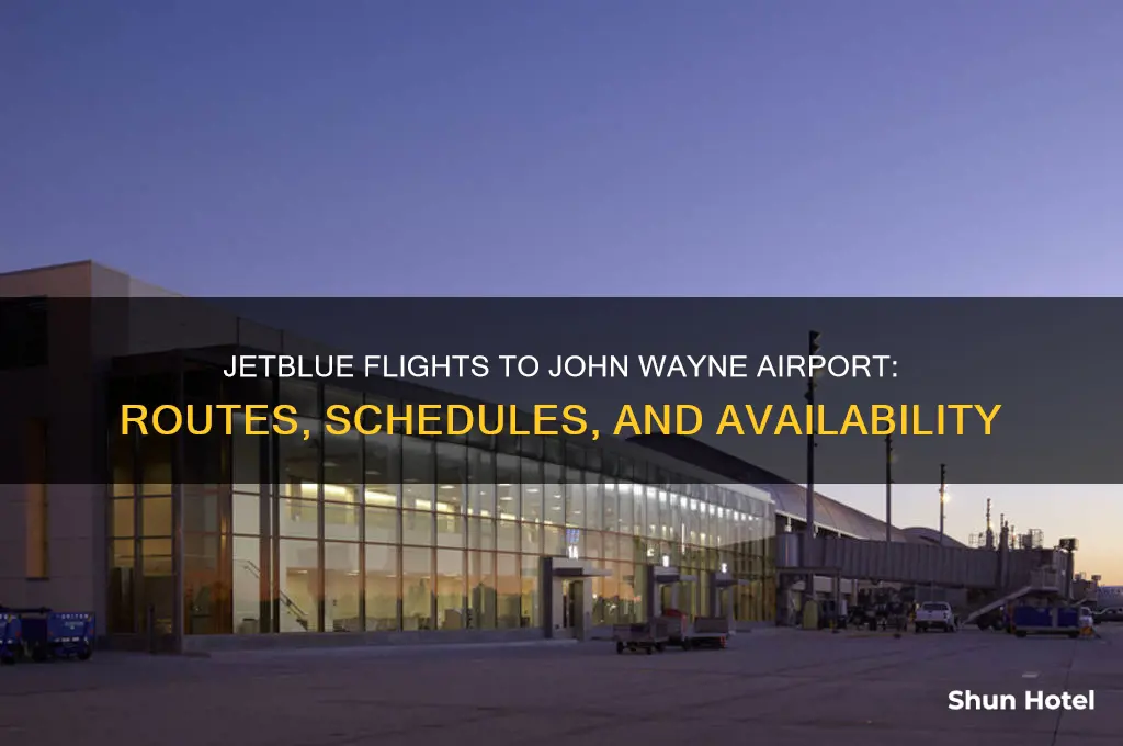 does jet blue fly to john wayne airport