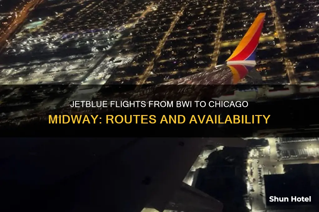 does jetblue fly from bwi to chicago midway airport