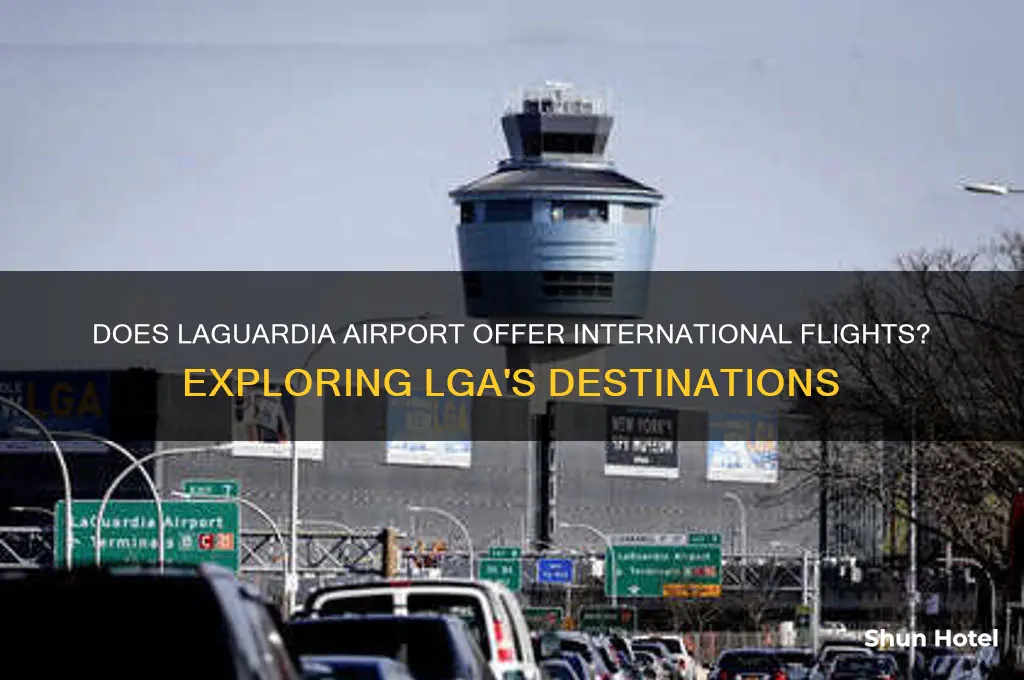 does laguardia airport fly internationally