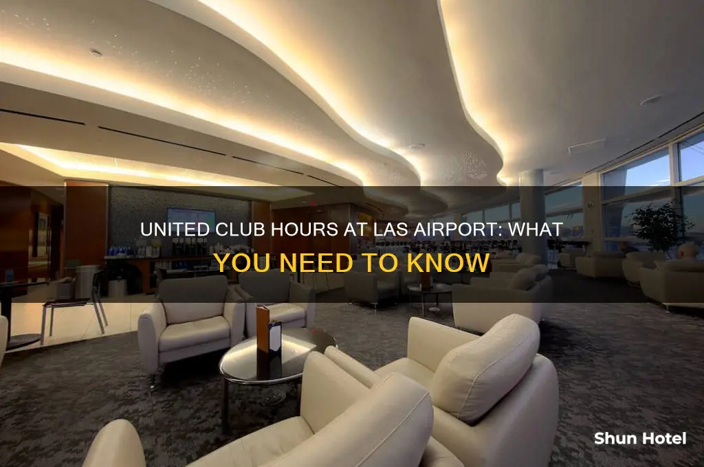 does las airport have a united club hours to open