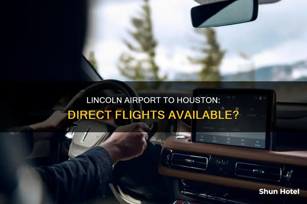 does linlcoln airport fly direct to houston