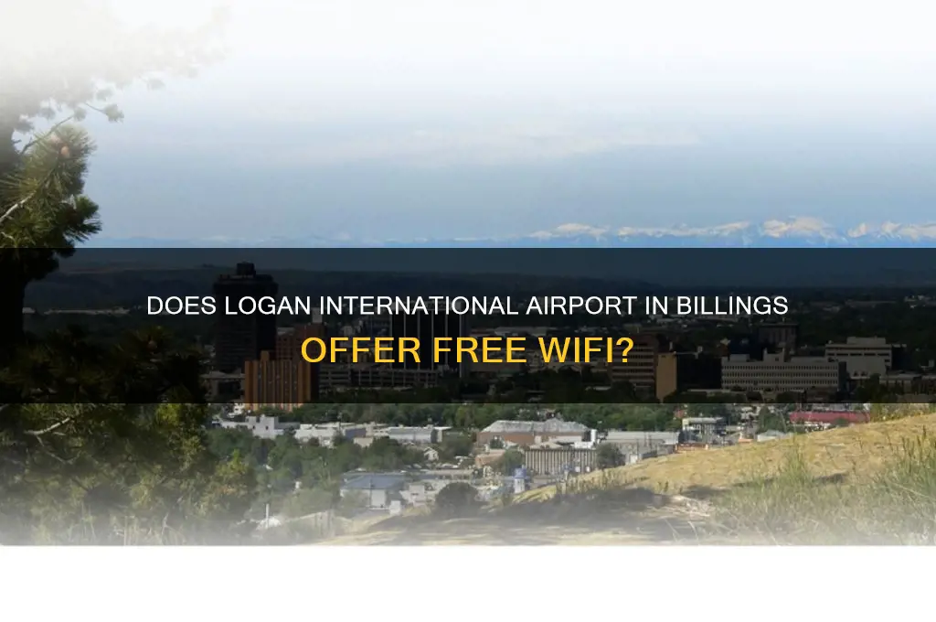 does logan international airport in billings have wifi