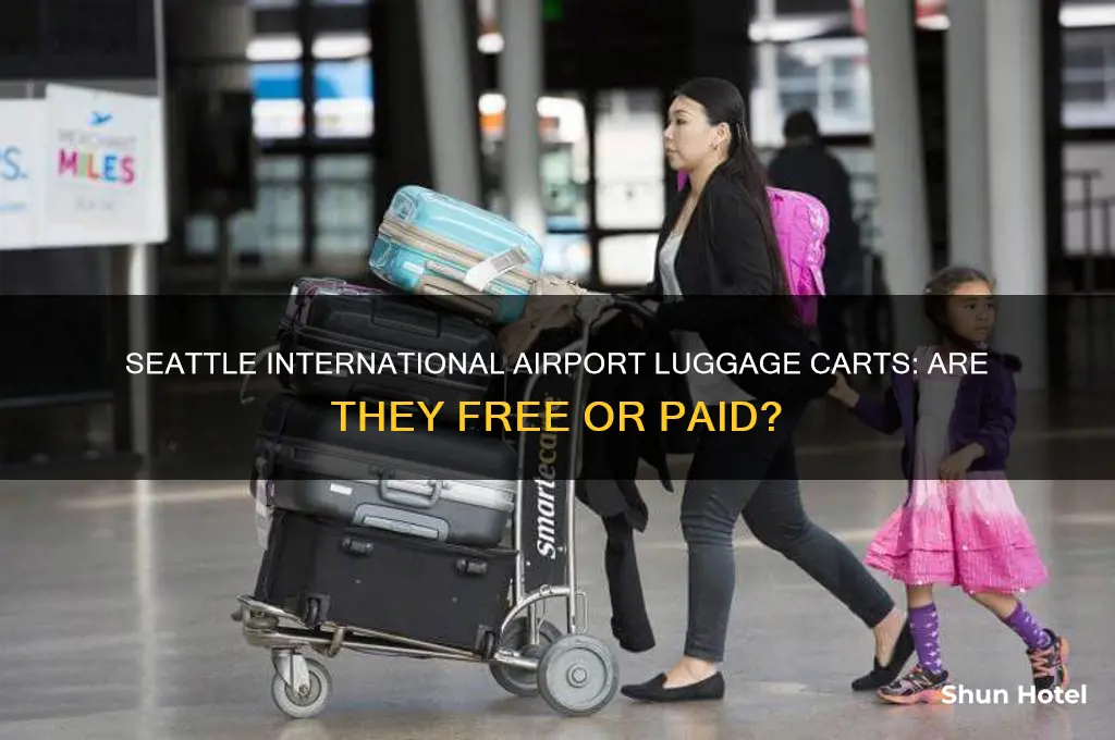 does luggage cart cost money at seattle international airport