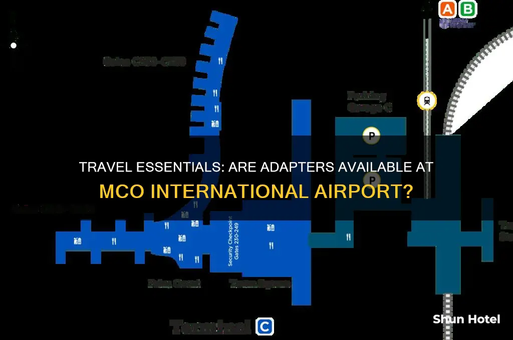 does mco international airport sell adapters