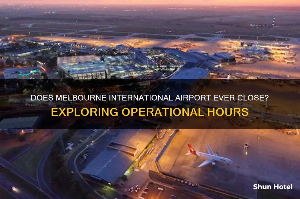 does melbourne international airport close