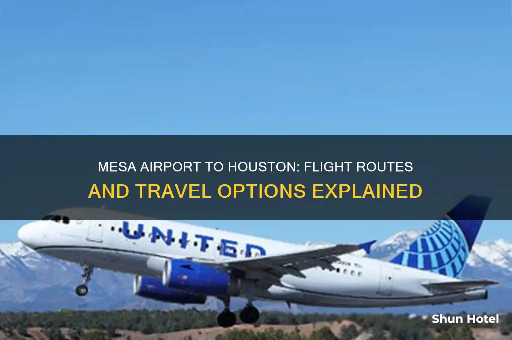 does mesa airport fly to houston