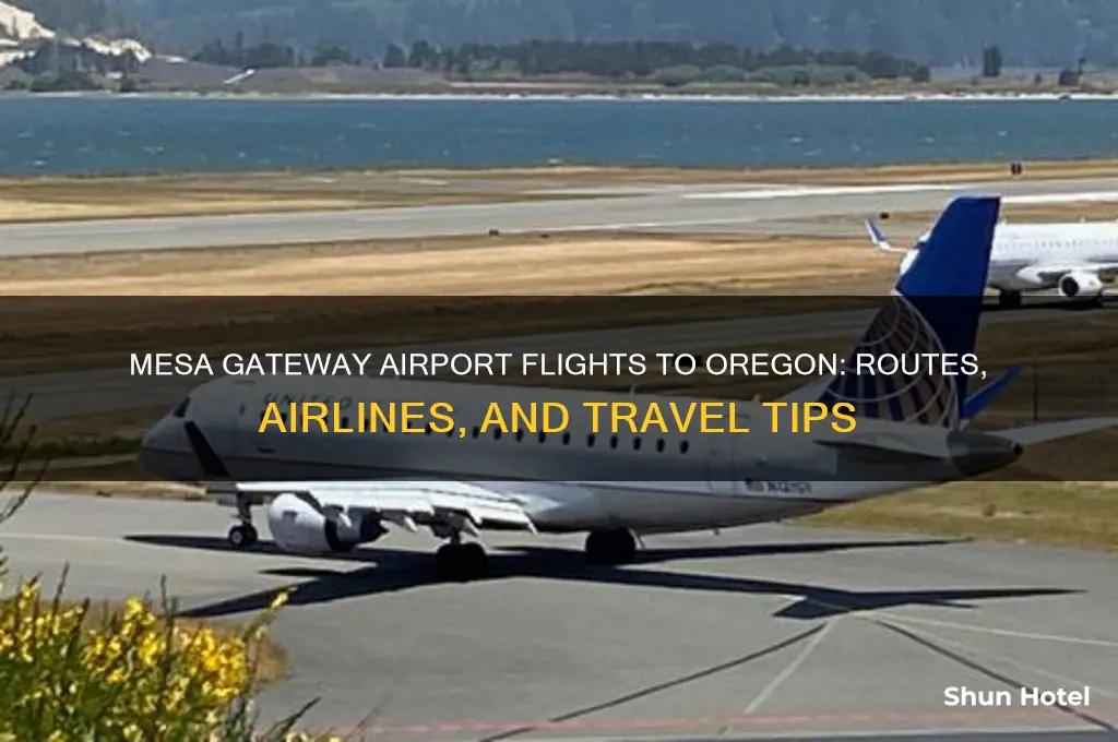 does mesa gateway airport fly to oregon
