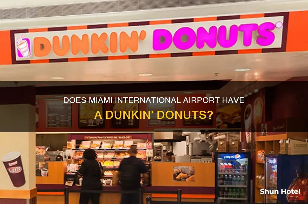 does miami international airport have a dunkin donuts