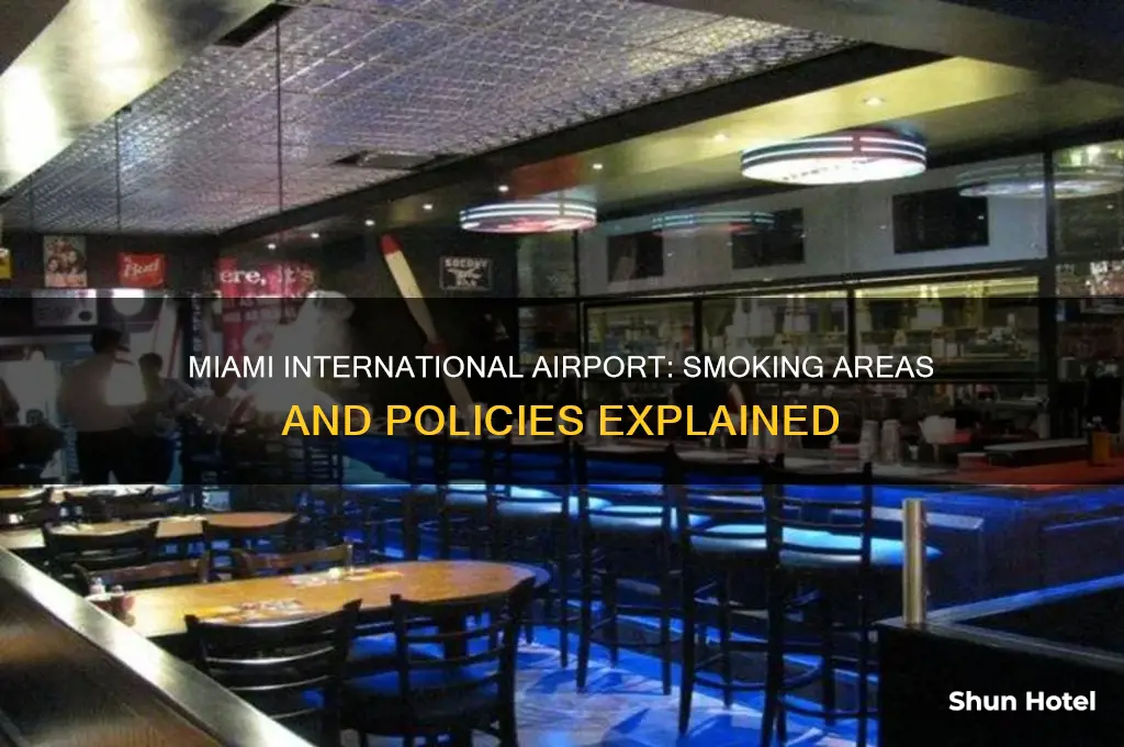 does miami international airport have a smoking area